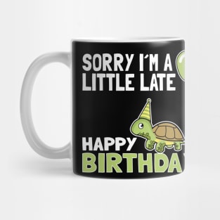 Funny Cute Turtle Birthday Gift Child Bday Present for Kids Mug